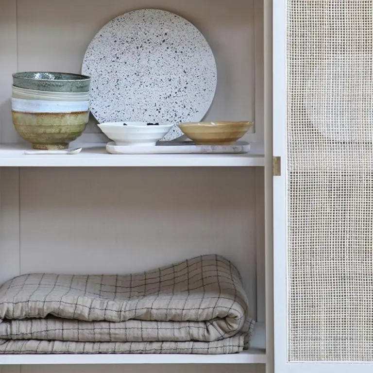 HKliving Plaid coton doux à carreuax 5 HKliving Plaid coton doux à carreuax