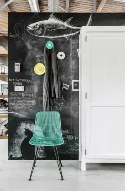 HKliving Large White Button Hanger