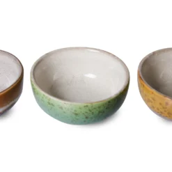 HKliving 70s Ceramics Castor XS Bowls - Set of 4