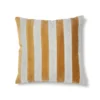 HKliving Striped Cushion Velvet Grey/Gold