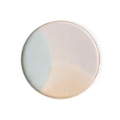 HKliving Gallery Ceramics Round Side Plate Mint/Nude Set of 2 9 HKliving Gallery Ceramics Round Side Plate Mint/Nude Set of 2