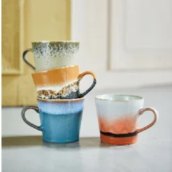 HKliving 70s Ceramics Cappuccino Mug - Mars