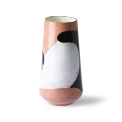 HKliving Hand Painted Ceramic Flower Vase