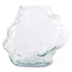 HKliving Objects: Cloud Vase Clear Glass Low