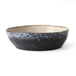 HKliving Ceramic 70's pasta bowl: galaxy set/2