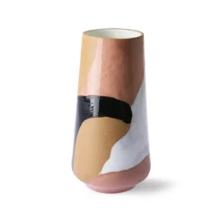 HKliving Hand Painted Ceramic Flower Vase