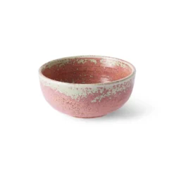 HKliving Home Chef Ceramics Rustic Pink Bowl Set of 2