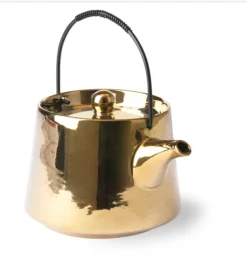 HKliving Gold Sun Tea Pot