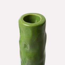 HKliving The Emeralds Medium Green Ceramic Candle Holder