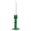 HKliving Forest Green Glass Candle Holder