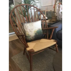 HKliving Grunge Cotton Printed Cushion