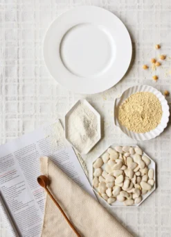 HKliving Set of 2 White Matt M Athena Ceramics Shell Tray