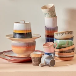 HKliving 70s Ceramics Espresso Mug Set of 4 10 HKliving 70s Ceramics Espresso Mug Set of 4