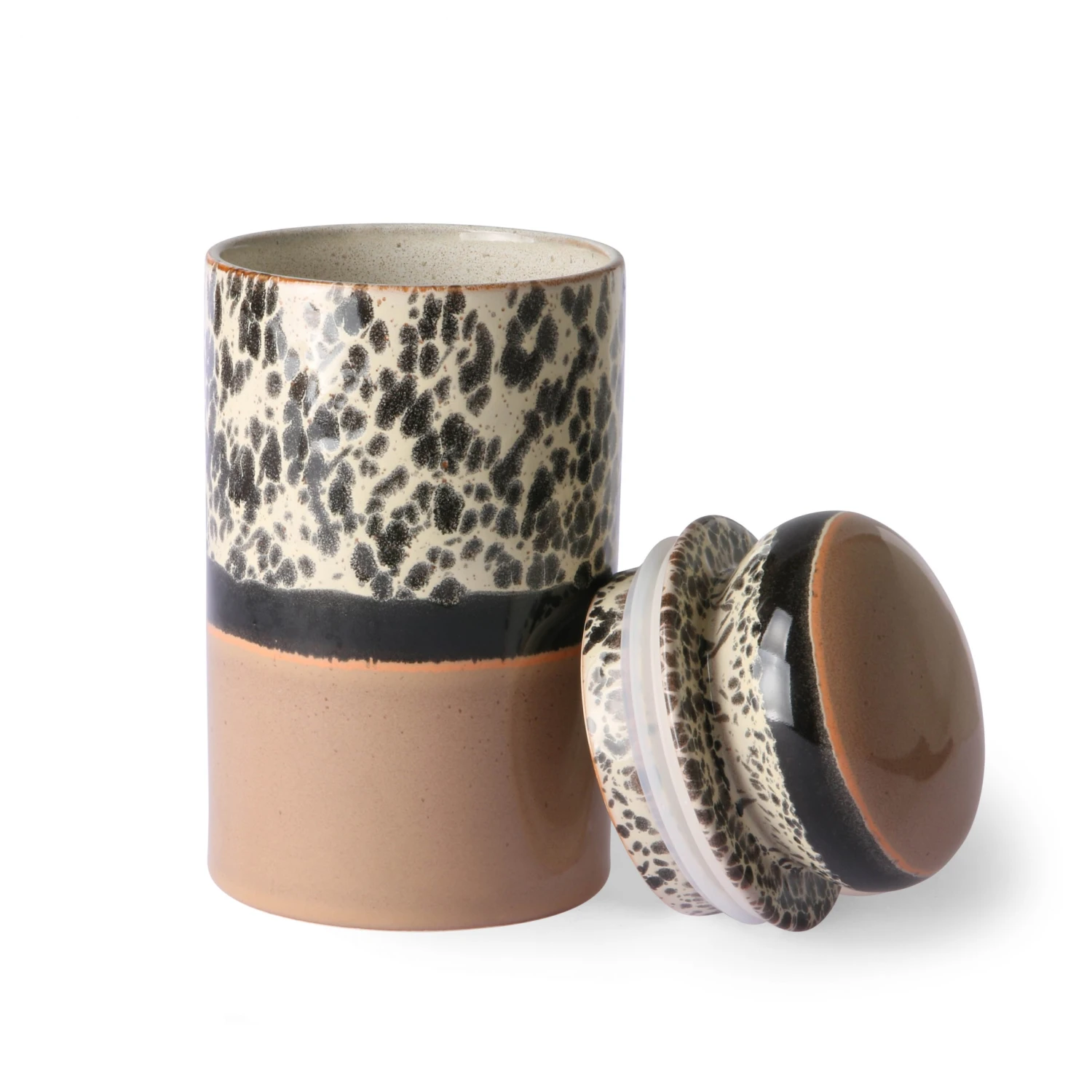 HKliving 70s Ceramics Storage Jar - Tropical 4 HKliving 70s Ceramics Storage Jar - Tropical