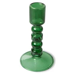 HKliving Forest Green Glass Candle Holder 9 HKliving Forest Green Glass Candle Holder