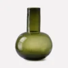 HKliving Green Glass Blown Vase L