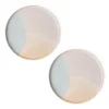 HKliving Gallery Ceramics Round Side Plate Mint/Nude Set of 2
