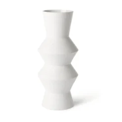 HKliving Speckled Clay Angular Vase | Medium