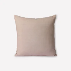 HKliving Striped Velvet Cushion Beige/Dusty Pink (45x45)