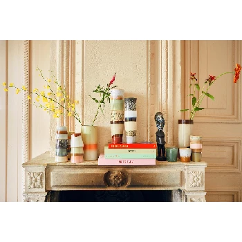 HKliving 70s Ceramics Vase Small - Birch 6 HKliving 70s Ceramics Vase Small - Birch