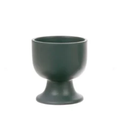 HKliving Set of 2 Mugs on A Base - Matt Green