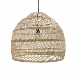 HKliving Wicker Pendant Lamp Ball Natural M