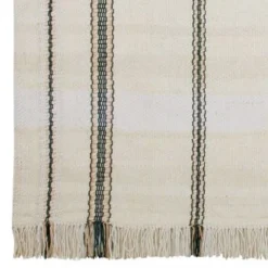 HKliving 150 x 240cm Natural Sand and Black Stripe Carpet