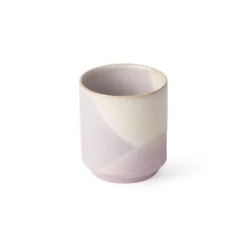 HKliving Lilac & Yellow Handleless Coffee Cup