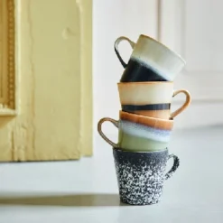 HKliving 70s Ceramics Americano Mug - Peat