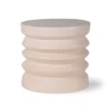 HKliving Cream Stoneware Side Table