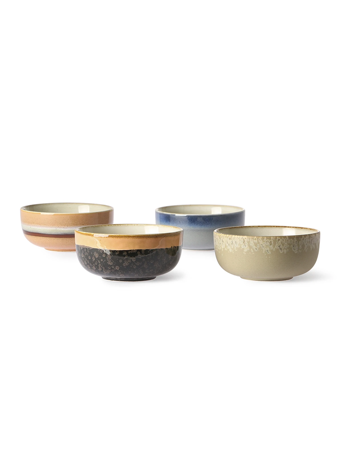 HKliving 70´S Ceramics Tapas Bowls I - Set of 4 4 HKliving 70´S Ceramics Tapas Bowls I - Set of 4