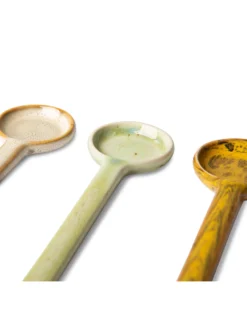 HKliving Set of 4 Medium Scorpius Ceramic Spoons