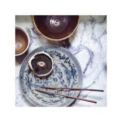 HKliving Set of 2 Ceramic Handpainted Plate