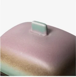 HKliving 70S CERAMICS: BUTTER DISH, MERCURY