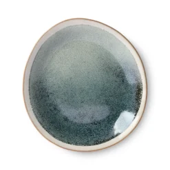 HKliving Set of 2 Mist Ceramic 70s Side Plate