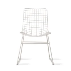 HKliving White Wire Dining Chair