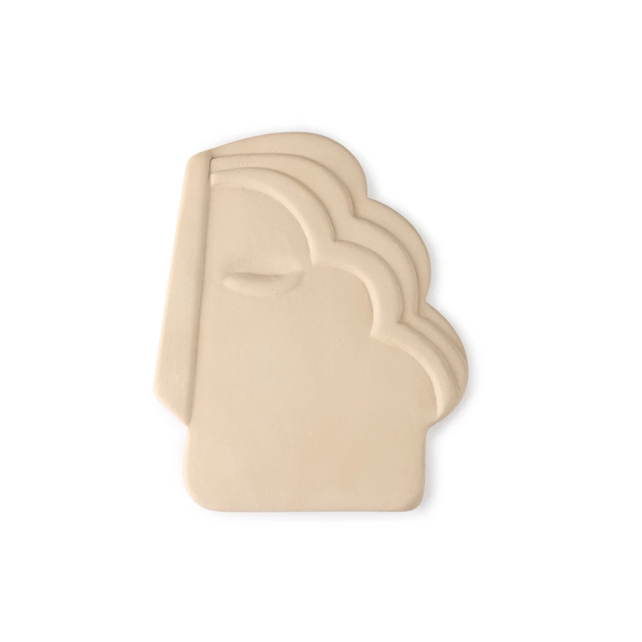 HKliving Face Wall Ornament M Matt Creme 3 HKliving Face Wall Ornament M Matt Creme