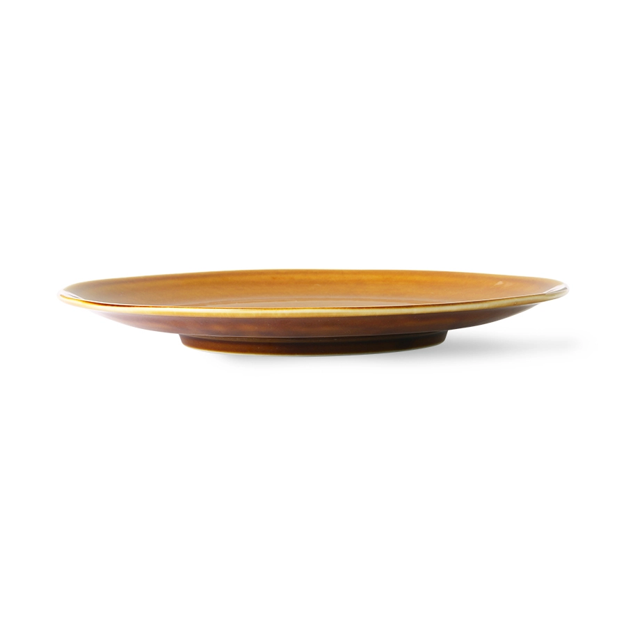 HKliving Kyoto Ceramics Japanese Dinner Plate Brown 4 HKliving Kyoto Ceramics Japanese Dinner Plate Brown