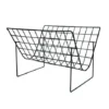 HKliving Metal Wire Magazine Rack Matt Black