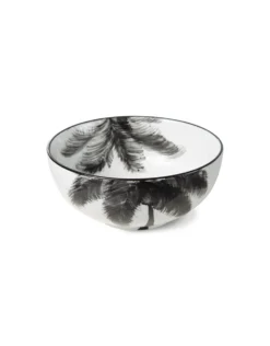 HKliving Black Palms Bowl 6 HKliving Black Palms Bowl