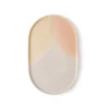 HKliving Set of 2 Pink and Nude Oval Side Plate