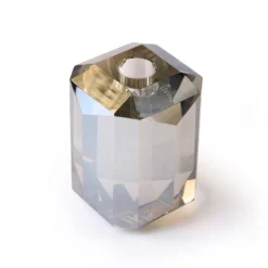 HKliving Grey Crystal Glass Diamond Candle Holder