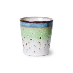 HKliving 70s Ceramics Handleless Coffee Mug - Comet