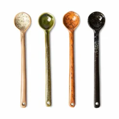 HKliving 70S CERAMICS: SPOONS L, ERIS (SET OF 4)