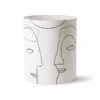 HKliving Large Printed Faces Lampshade 1 HKliving Large Printed Faces Lampshade