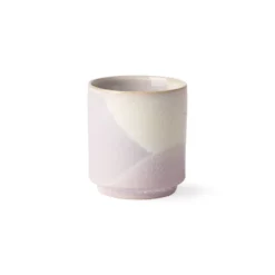 HKliving Gallery Ceramics: Coffee Mug Lilac/Yellow