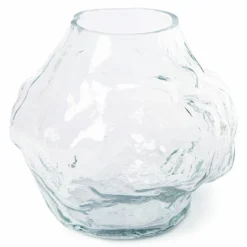 HKliving Objects: Cloud Vase Clear Glass Low